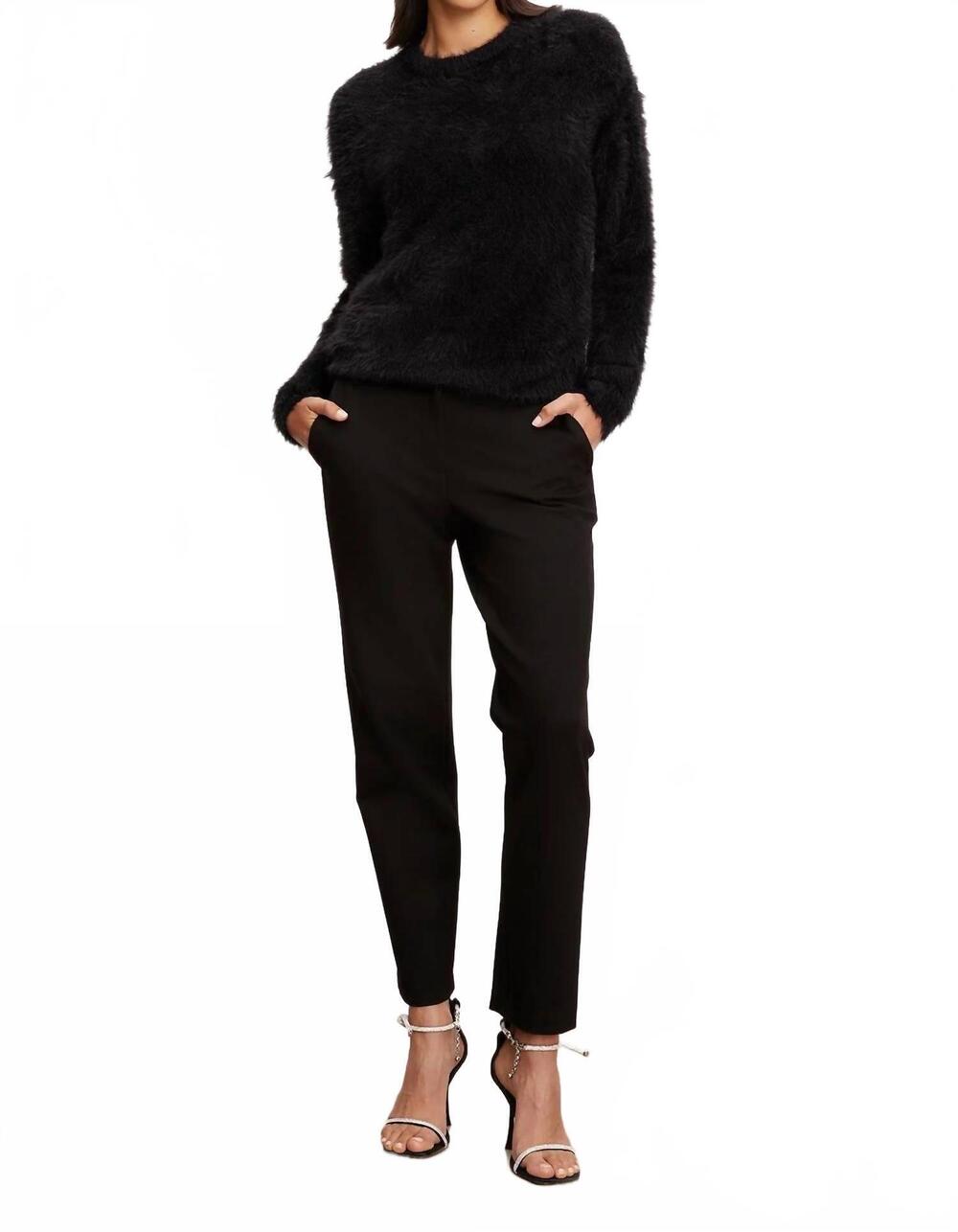NEW VELVET BY GRAHAM & SPENCER jay pants in black